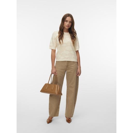 Vero Moda vmvista 2/4 o-neck pullover boo 10340131 birch - Image 5