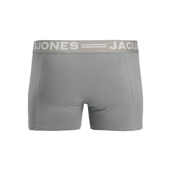 Jack & Jones Heren boxershorts trunks sense 3-pack effen grijs/blauw/zwart - Image 3