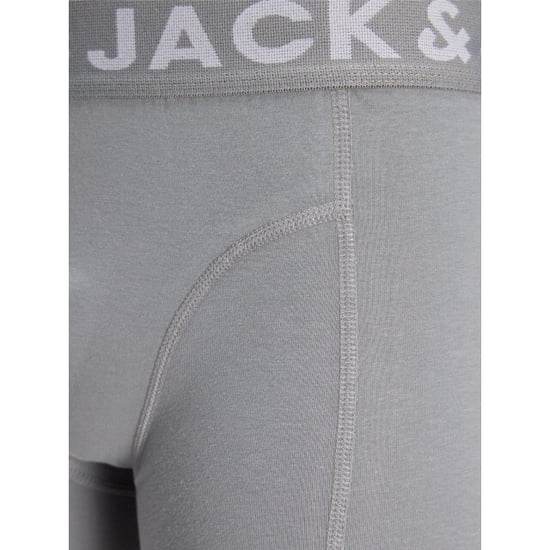 Jack & Jones Heren boxershorts trunks sense 3-pack effen grijs/blauw/zwart - Image 5