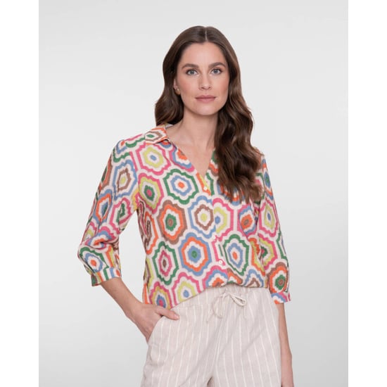 Geisha 63280-20 718 blouse ecru/tabacco/pink - Image 3