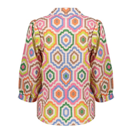 Geisha 63280-20 718 blouse ecru/tabacco/pink - Image 4