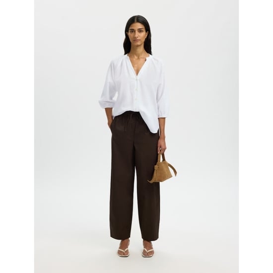 Selected Femme slwcleo-alberta linen blend shirt n 16099877 bright white - Image 5