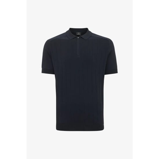 Genti Polo rib zip dark - Image 1