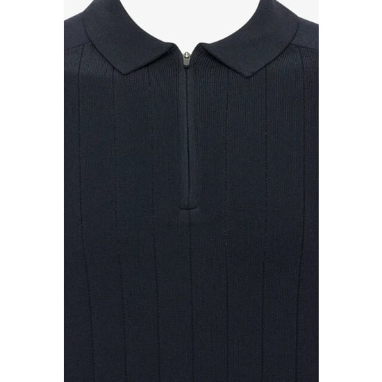 Genti Polo rib zip dark - Image 2