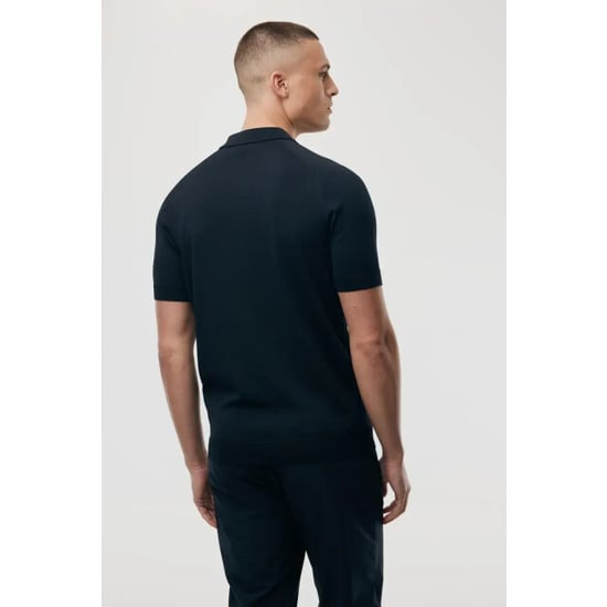 Genti Polo rib zip dark - Image 4