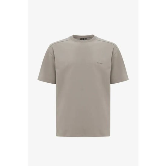 Genti Relaxed fit cotton tee grey - Image 1