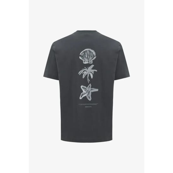 Genti Tee back print sea dark - Image 1