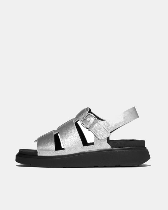 GEN-FF Fisherman Sandals in Silver - Image 1