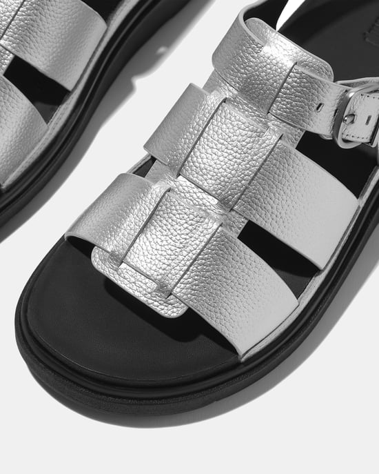 GEN-FF Fisherman Sandals in Silver - Image 3