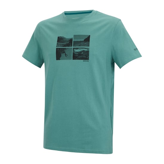 Regatta Heren Breezed Fotocollage T-Shirt (Arctic) - Image 3