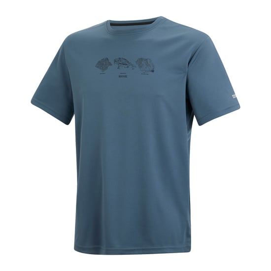 Regatta Heren Fingal Illustratie T-Shirt (China Blauw) - Image 3