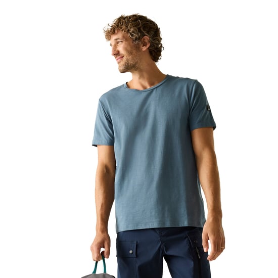Regatta Heren Finlo Logo T-Shirt (China Blauw) - Image 4
