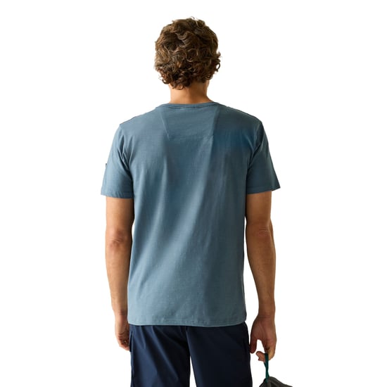 Regatta Heren Finlo Logo T-Shirt (China Blauw) - Image 5