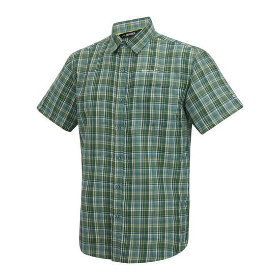 Regatta Heren Mindano Multi Check Korte Mouwen Shirt (Arctic) - Image 3