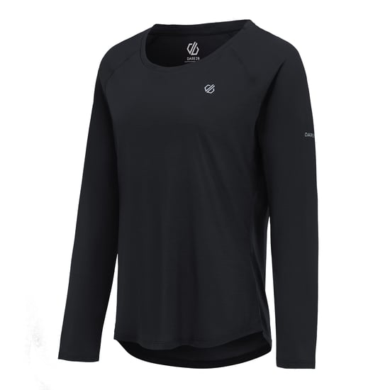 Dare 2B Dames Serenity Lange Mouwen T-shirt (Zwart) - Image 3