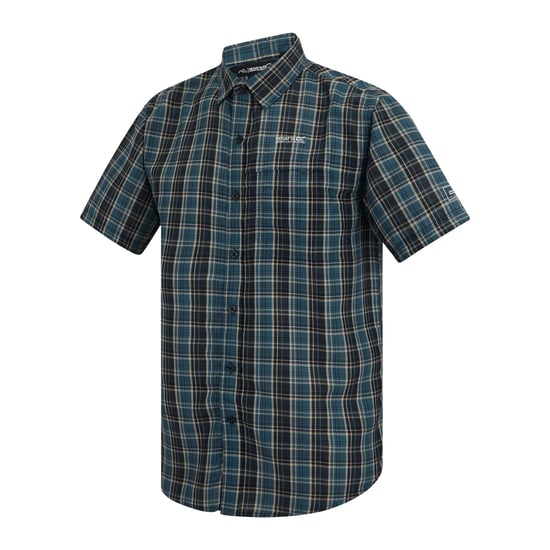 Regatta Heren Mindano Multi Check Korte Mouwen Shirt (Nachtluch) - Image 3