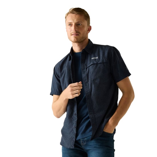 Regatta Heren Mindano Textuurshirt (Nachtlucht) - Image 4