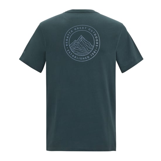 Regatta Heren Breezed Lijn Kunst T-Shirt (Nachthemel) - Image 2