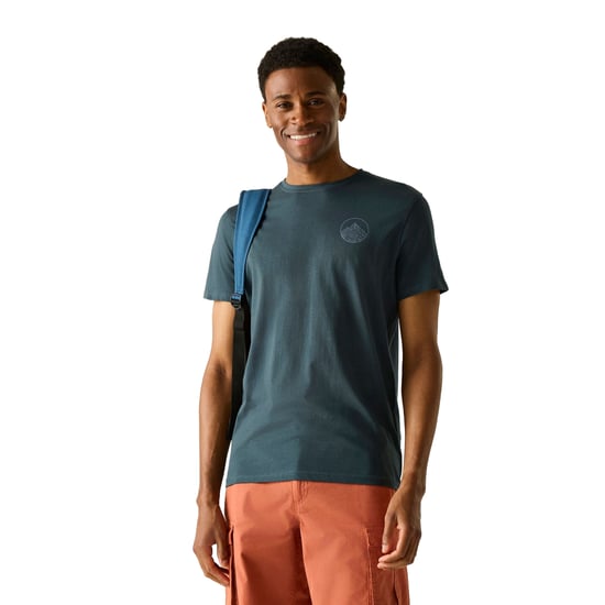 Regatta Heren Breezed Lijn Kunst T-Shirt (Nachthemel) - Image 4