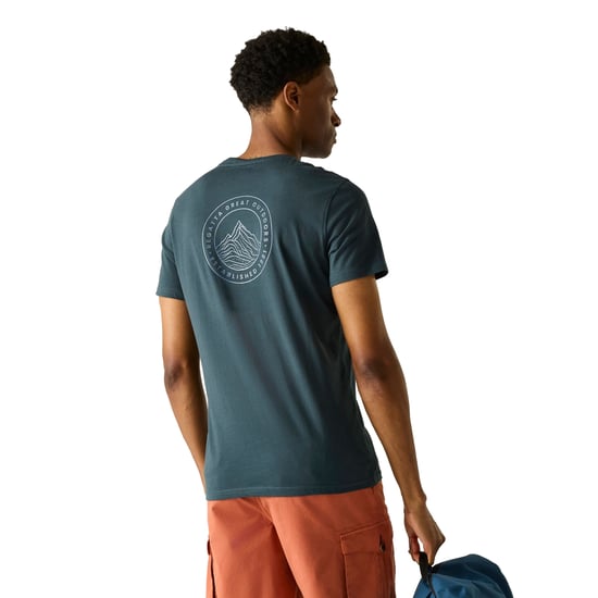 Regatta Heren Breezed Lijn Kunst T-Shirt (Nachthemel) - Image 5