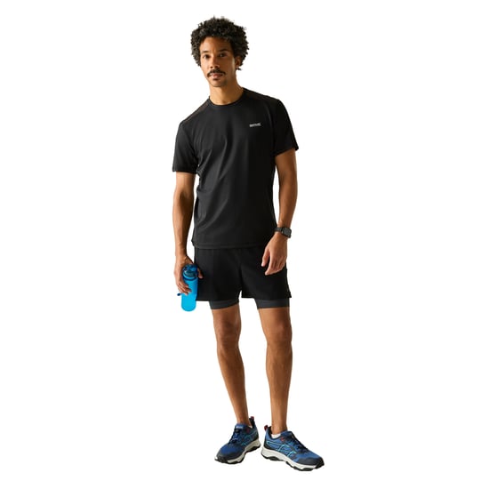 Regatta Heren Virda T-Shirt (Grijs/Zwart) - Image 5