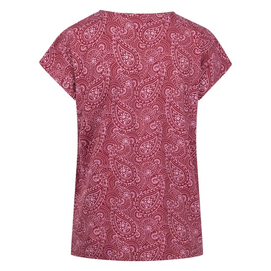 Trespass Dames/Dames Lucia Bedrukte Top (Claret) - Image 2