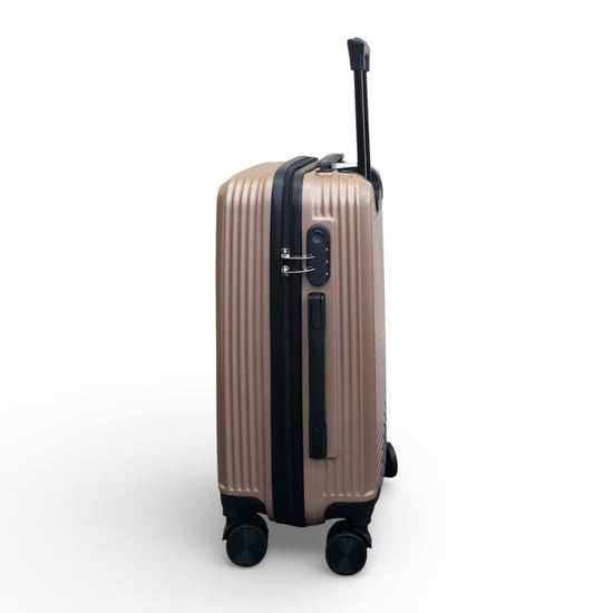 Golden Hard Shell Cabin 48 x 37 x 20 cm Secure Luggage Suitcase - Image 5