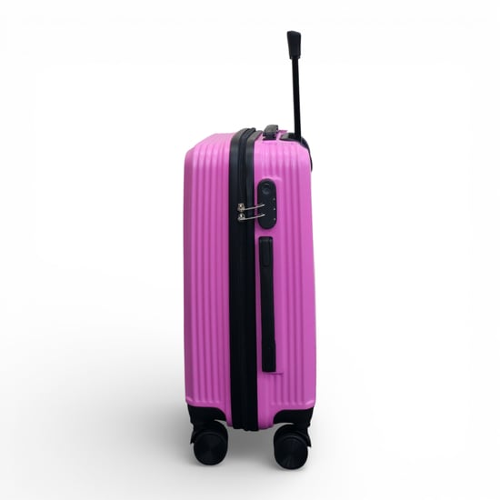Pink Hard Shell Cabin 48 x 37 x 20 cm Secure Luggage Suitcase - Image 5