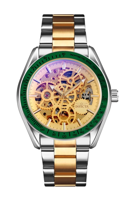 Invicta Objet D Art 69454 Heren Horloge - Automatisch Uurwerk - Roestvrij Staal met gouden Wijzerplaat - 43mm - Image 2