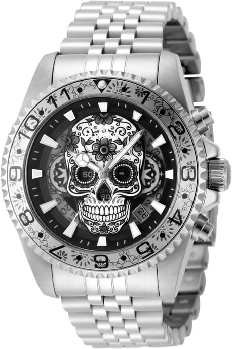 Invicta Pro Diver 48950 Heren Horloge - Quartz Uurwerk - Roestvrij Staal met Grijze Wijzerplaat - 43mm - Image 1