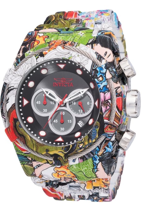Invicta Bolt 49140 Heren Horloge - Quartz Uurwerk - Roestvrij Staal met Grijze Wijzerplaat - 53mm - Image 1