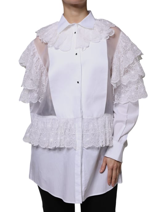 Lacedetailed Cotton Shirt - Image 2