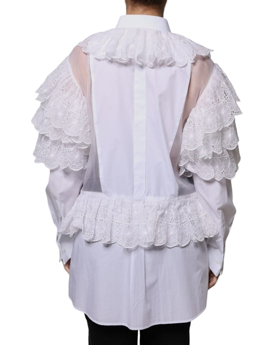 Lacedetailed Cotton Shirt - Image 3