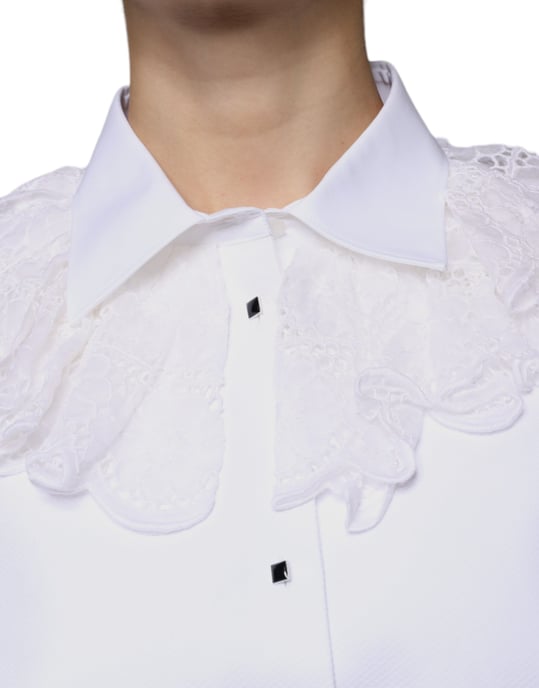 Lacedetailed Cotton Shirt - Image 4