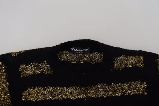 Metallic Stripe Knit Pullover - Image 5