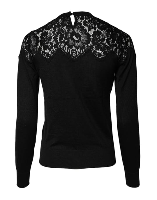 Lacedetailed Long Sleeve Pullover - Image 4