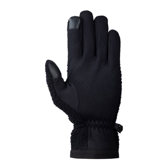 Trespass Volwassen uniseks Ainslee Sherpa Fleece Handschoenen (Zwart) - Image 2