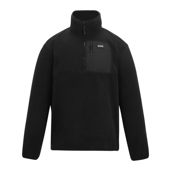 Regatta Heren Frankie Kwart Rits Fleece (Zwart) - Image 1