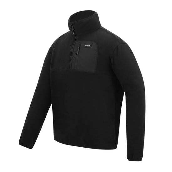 Regatta Heren Frankie Kwart Rits Fleece (Zwart) - Image 3