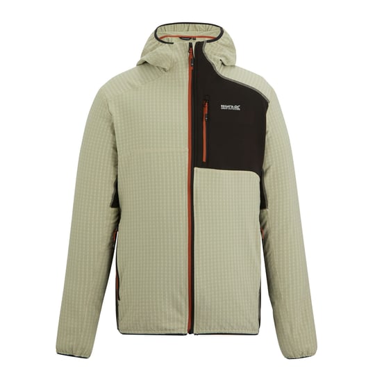 Regatta Mens Alven Full Zip Fleece Jacket (Abbeystone/Black) - Image 1