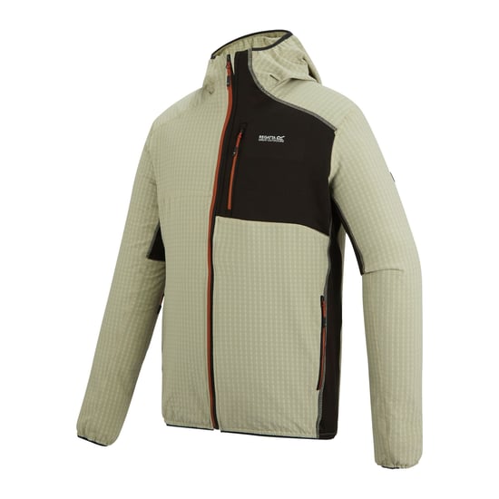 Regatta Mens Alven Full Zip Fleece Jacket (Abbeystone/Black) - Image 3
