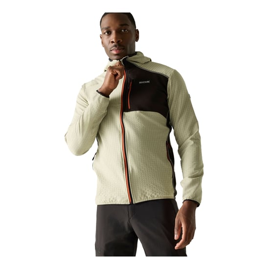 Regatta Mens Alven Full Zip Fleece Jacket (Abbeystone/Black) - Image 4