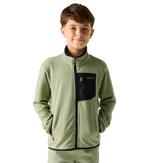 Regatta Kinder/Kids Frankie Full Zip Fleecejack (Salie Groen) - Image 4