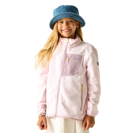 Regatta Kinder/Kids Frankie Full Zip Fleecejack (Roze waas) - Image 4