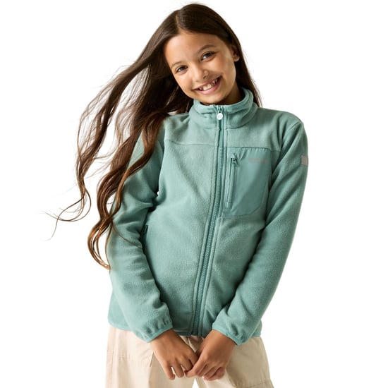 Regatta Kinder/Kids Frankie Full Zip Fleecejack (Ivy Mos) - Image 4