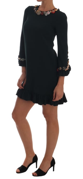 Dolce Gabbana Mini Dress Buttonembellished Style - Image 5