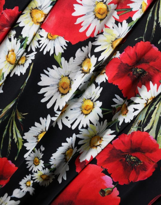 Bloemen Zijde Maxi Jurk Mouwloos Met Een Ronde Hals - Image 6
