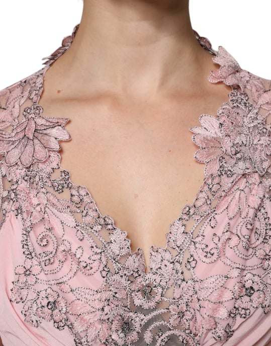 Lace Detail Midi Dress - Image 5