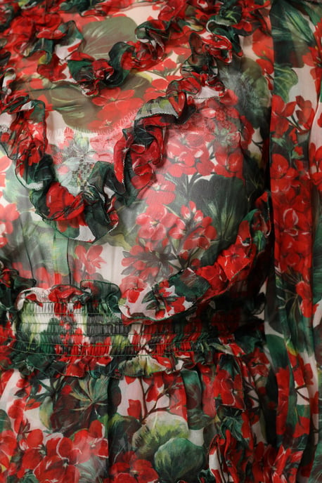 Floral Print Mini Jurk Ruffles - Image 6