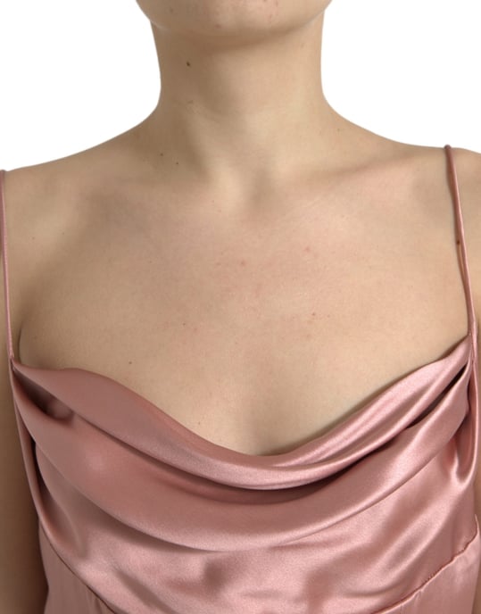 Cowl Neck Maxi Halterneck Klänning - Image 4